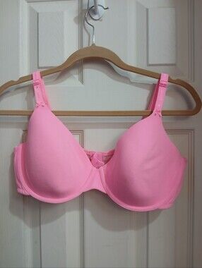 Y2K Victoria's Secret Cotton Lingerie Lined Perfect Coverage Bra Size  38D Neon